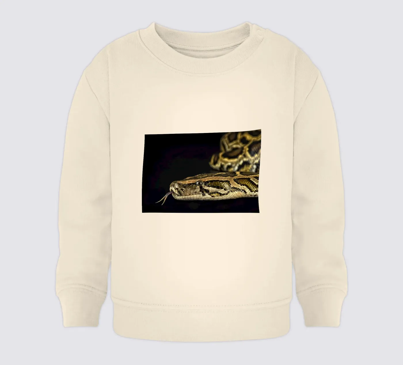 Python Headshot Baby Sweatshirt von Curious Collections by Marielle Leenders