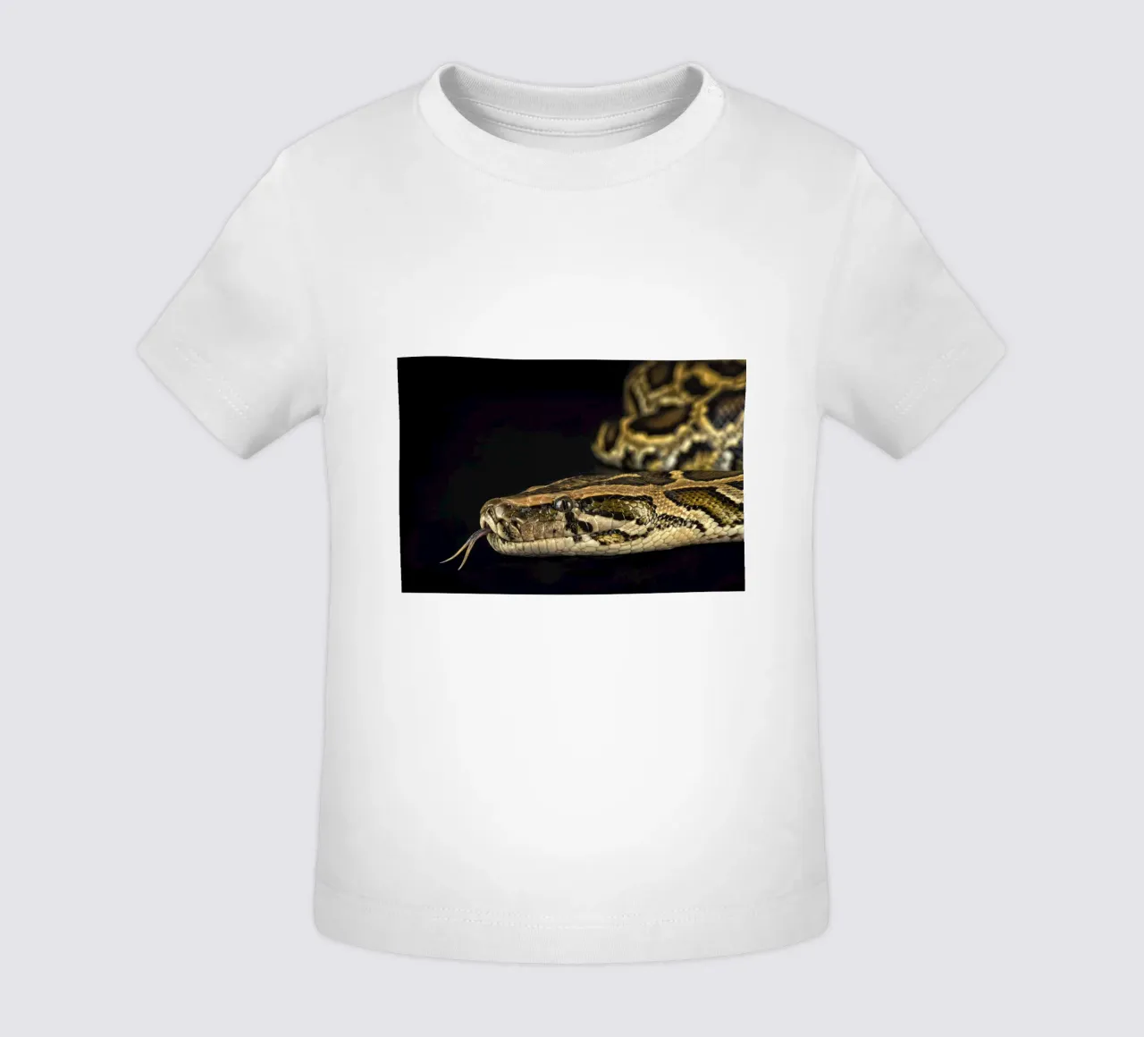 Python Headshot baby t-shirt by Curious Collections by Marielle Leenders