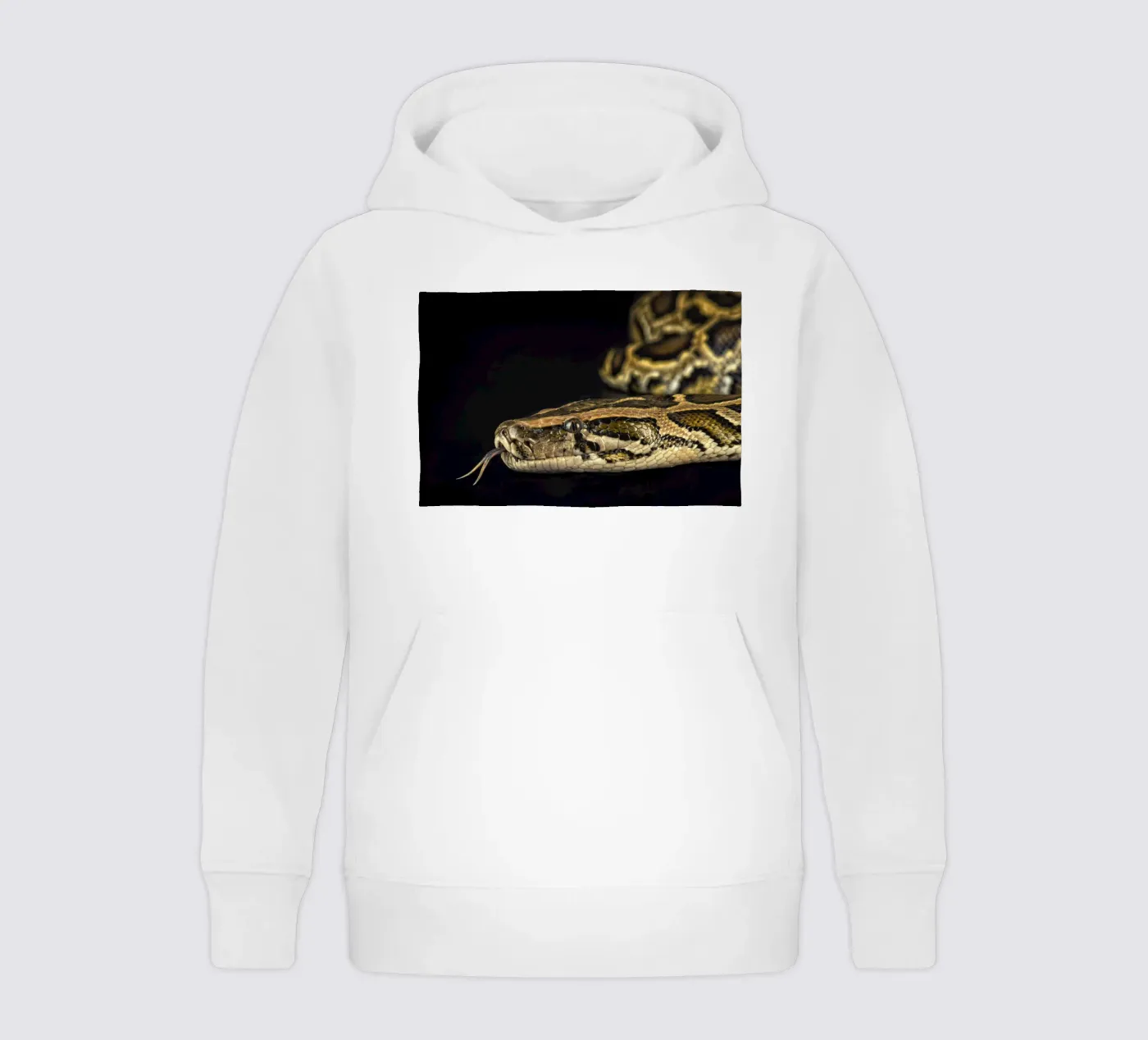 Python Headshot kinder hoodie van Curious Collections by Marielle Leenders