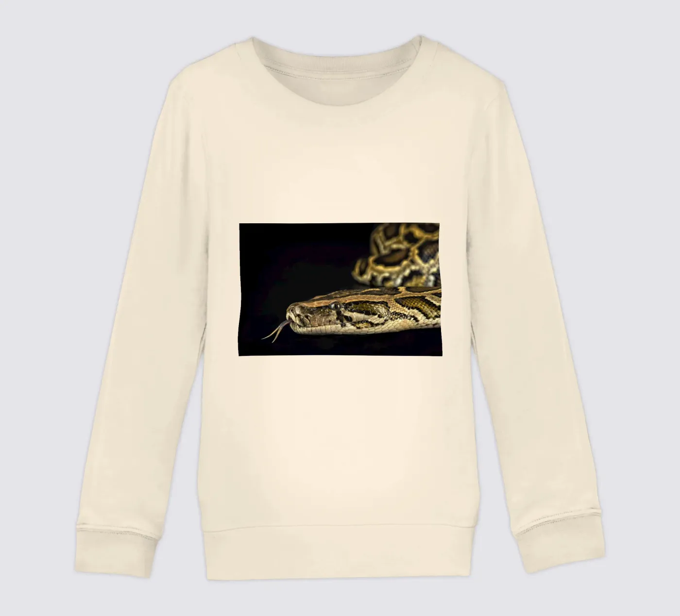 Python Headshot kids sweatshirt by Curious Collections by Marielle Leenders