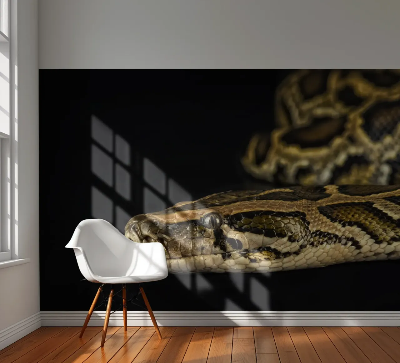 Python Headshot photo wallpaper by Curious Collections by Marielle Leenders