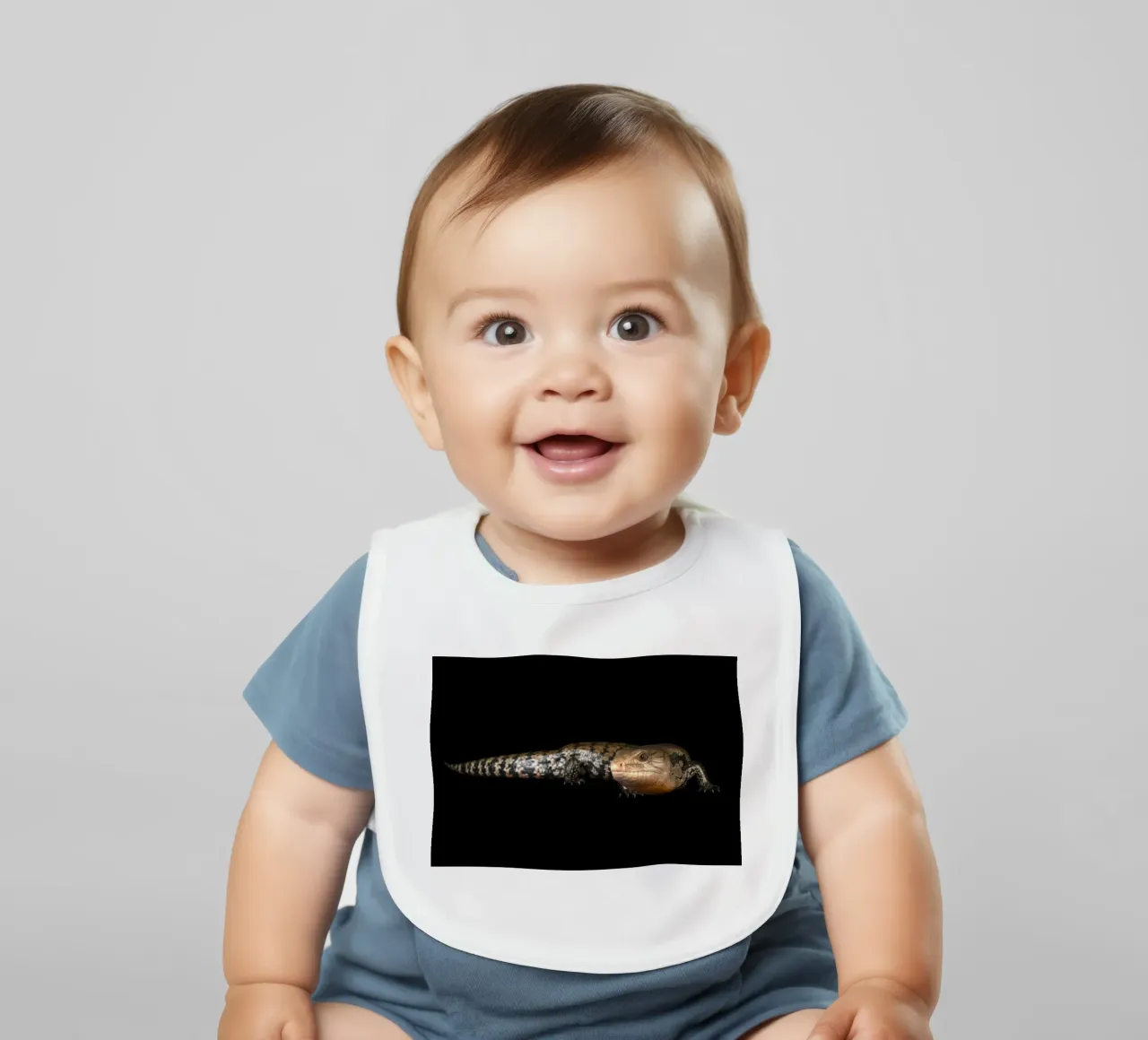 Eidechse Babylätzchen von Curious Collections by Marielle Leenders