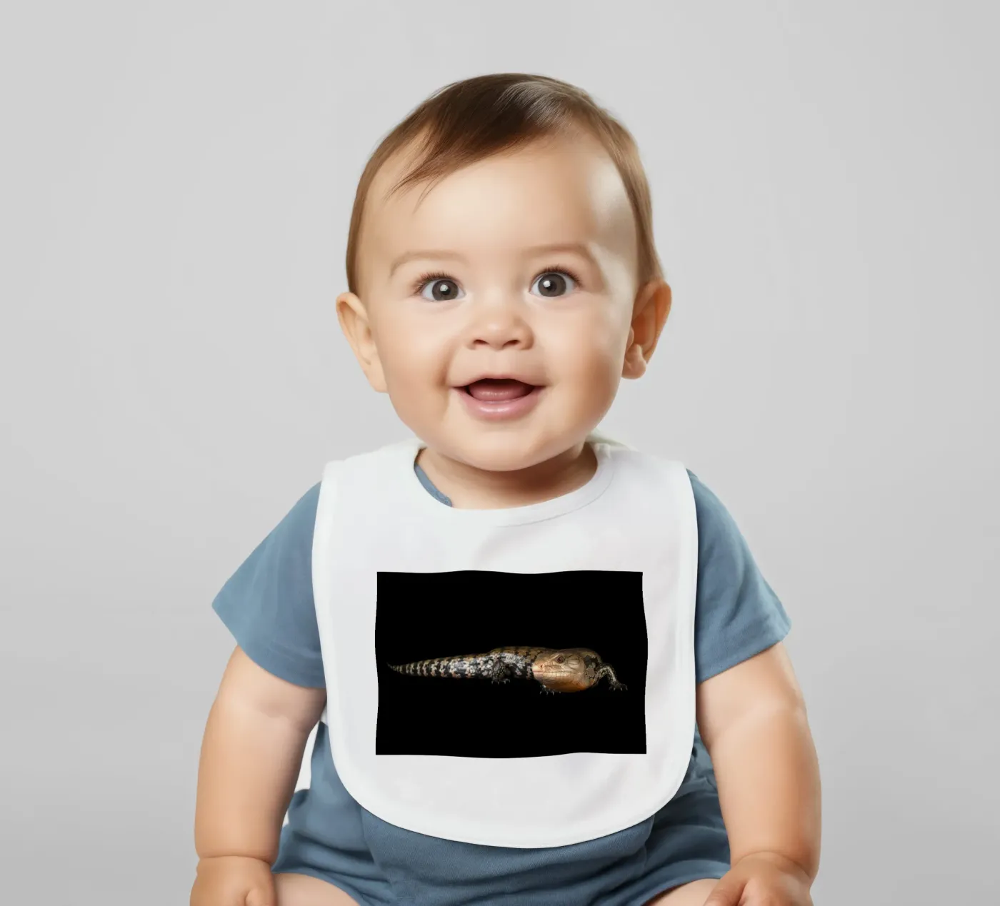 Lizard Babylätzchen von Curious Collections by Marielle Leenders