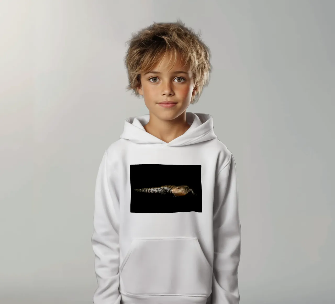 Lucertola felpa bambino con cappuccio da Curious Collections by Marielle Leenders