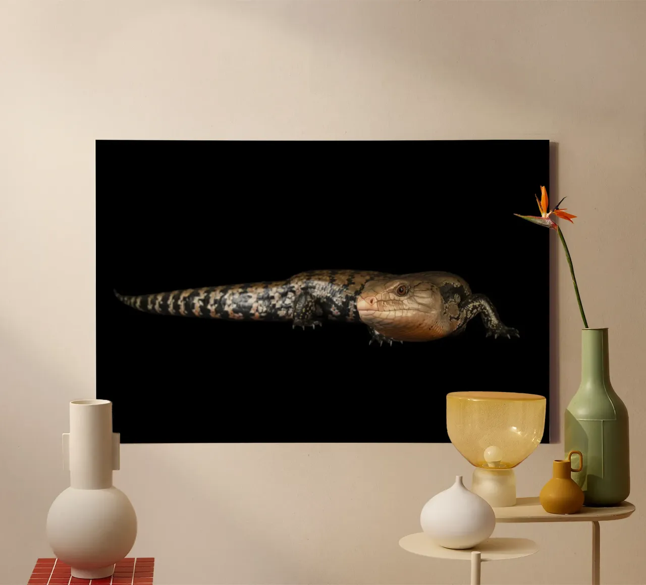 Lizard canvas by Curious Collections by Marielle Leenders