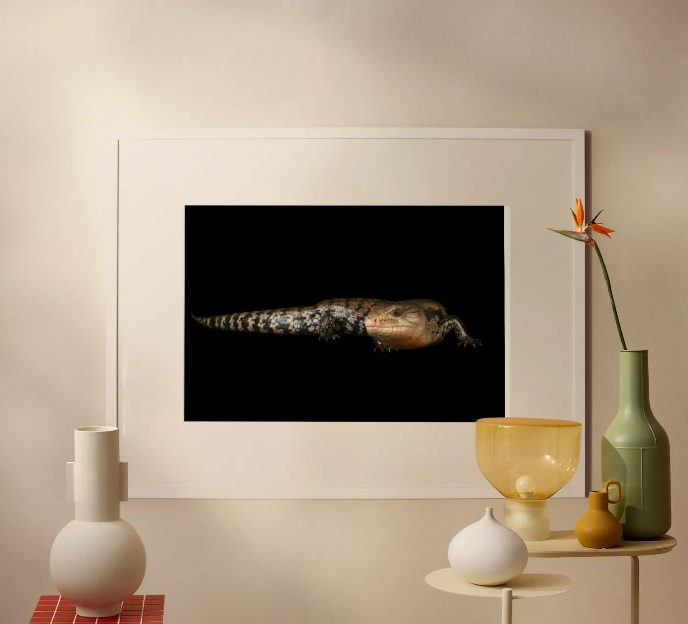 Eidechse Poster von Curious Collections by Marielle Leenders