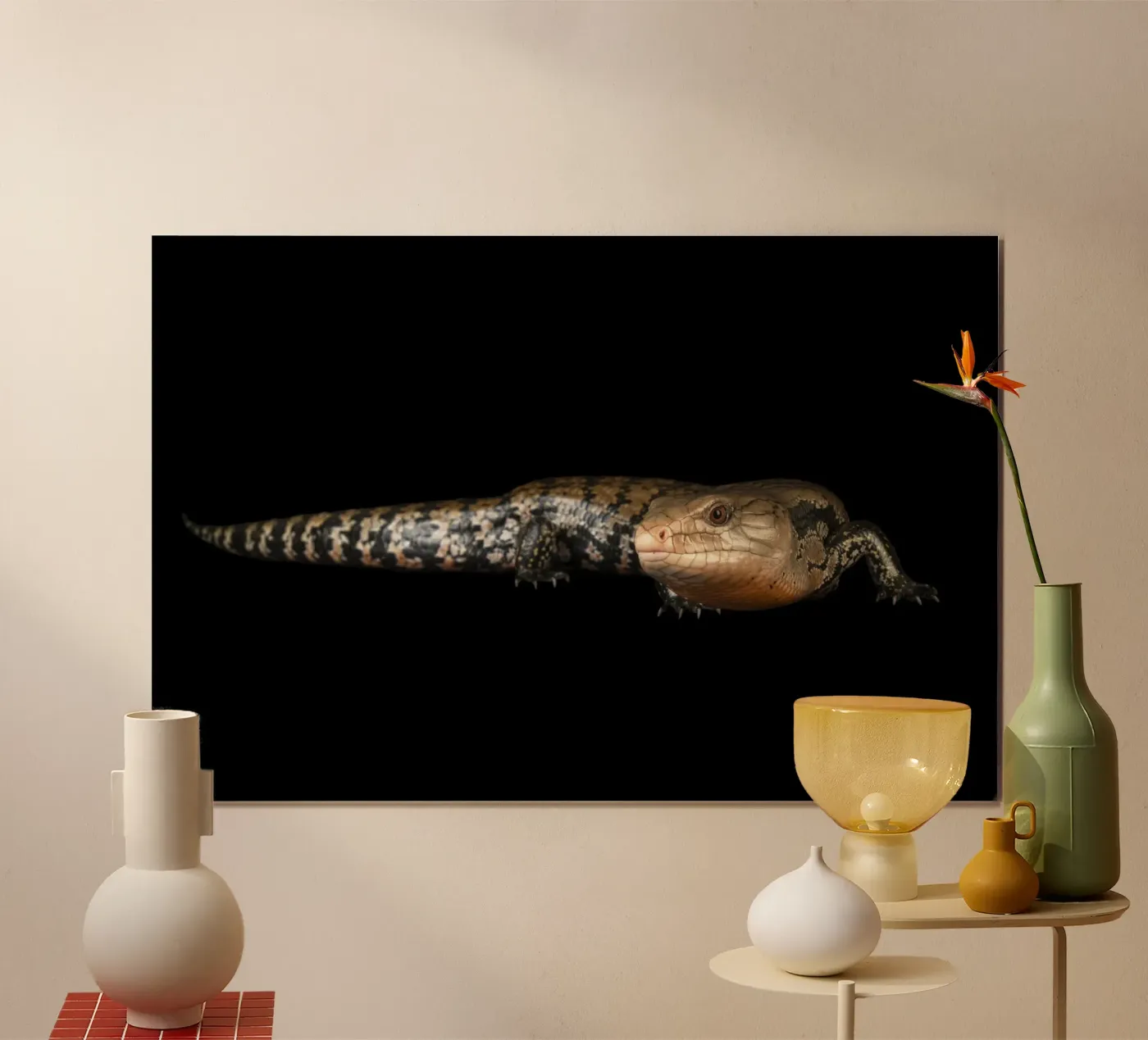 Eidechse Poster von Curious Collections by Marielle Leenders