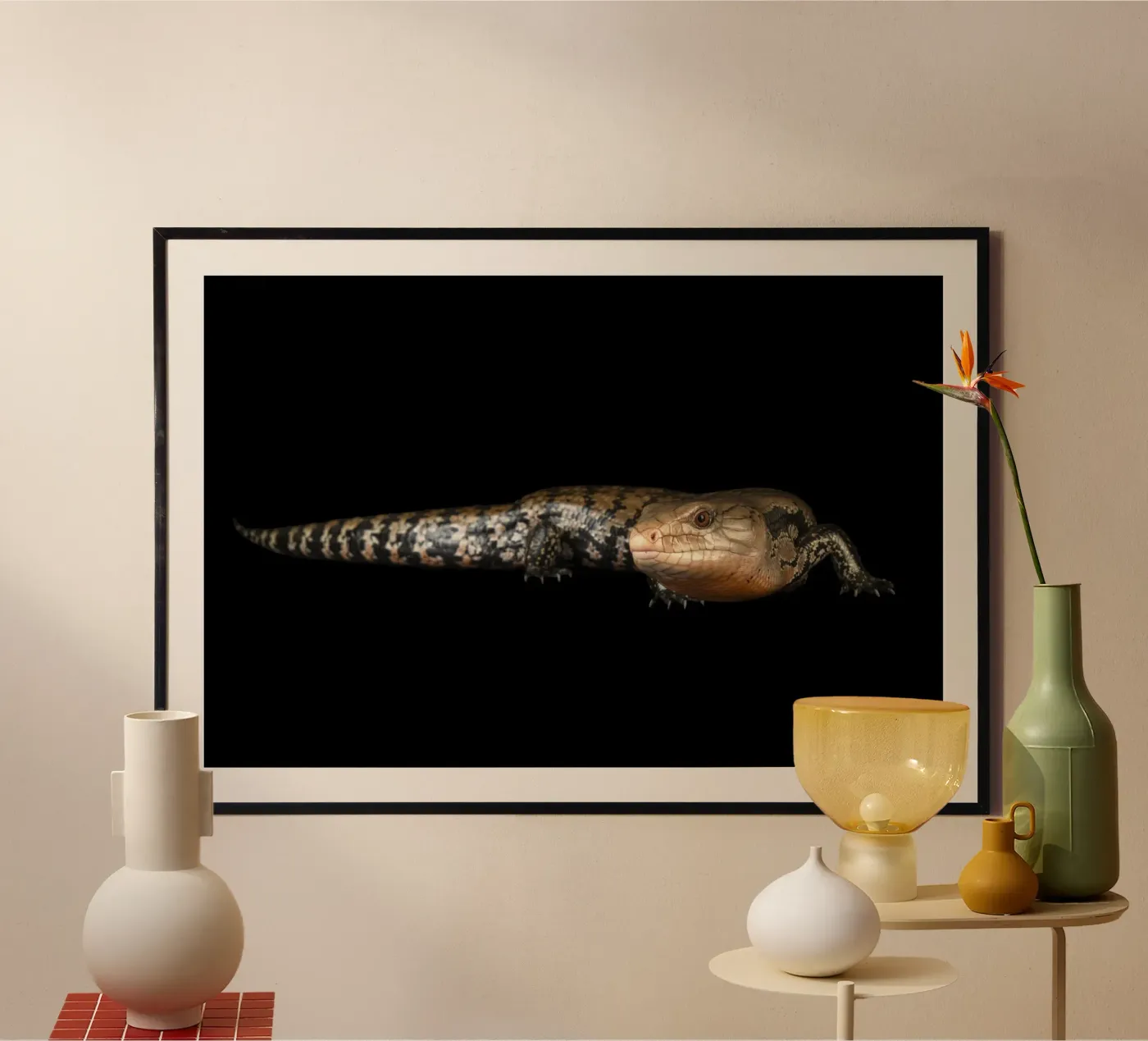 Eidechse Poster von Curious Collections by Marielle Leenders