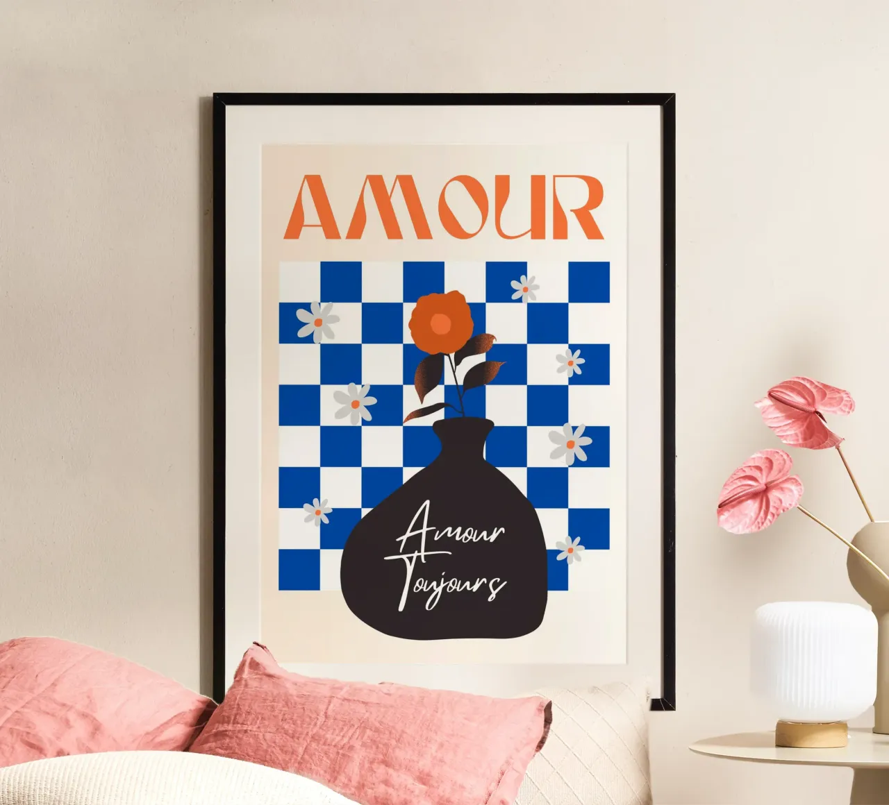 L'amore poster con telaio in plastica da RS LAB STUDIO