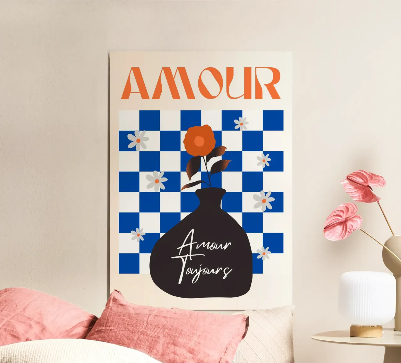 L'amore poster con telaio in plastica da RS LAB STUDIO