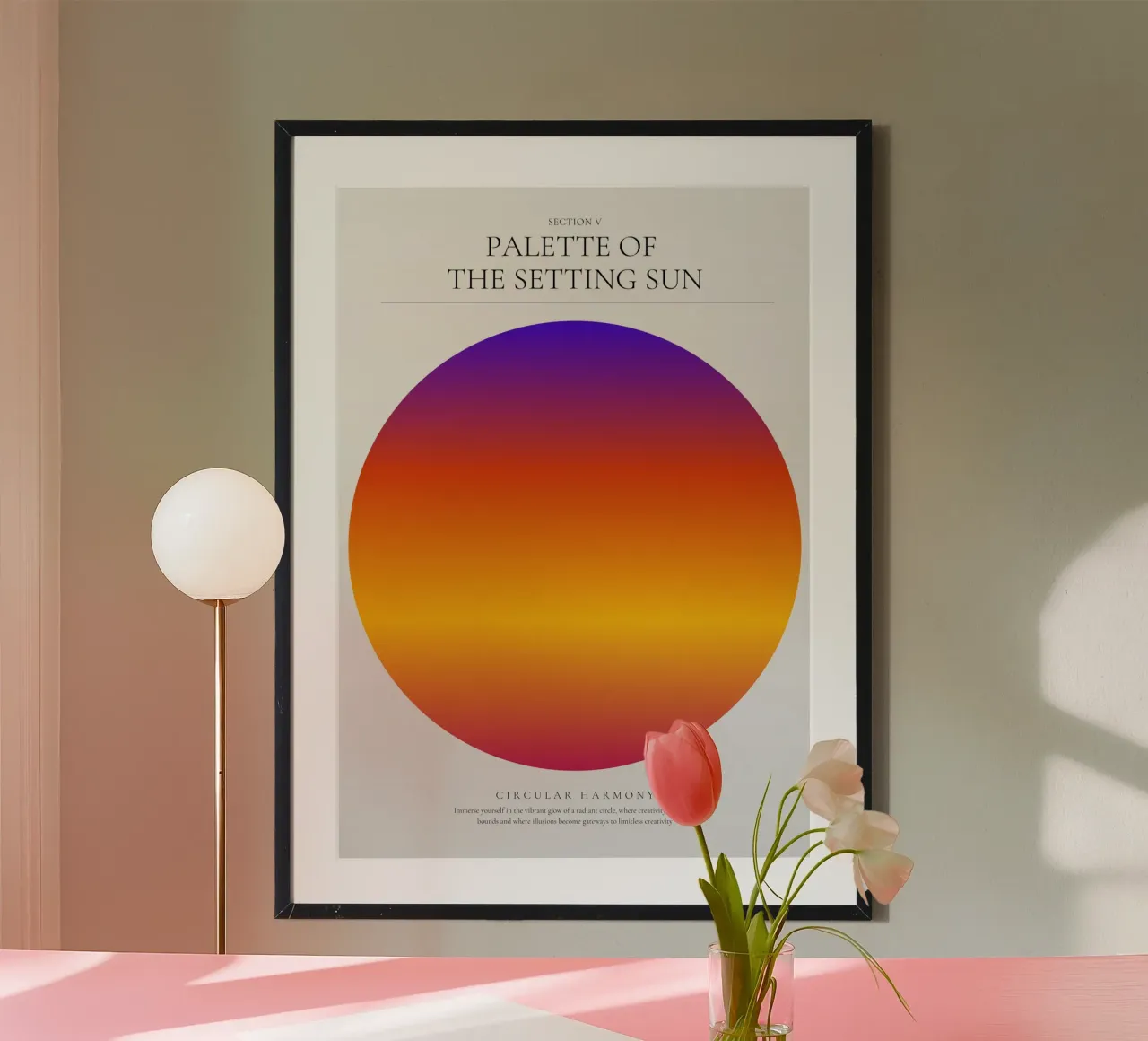Splendore celeste poster con telaio in plastica da RS LAB STUDIO