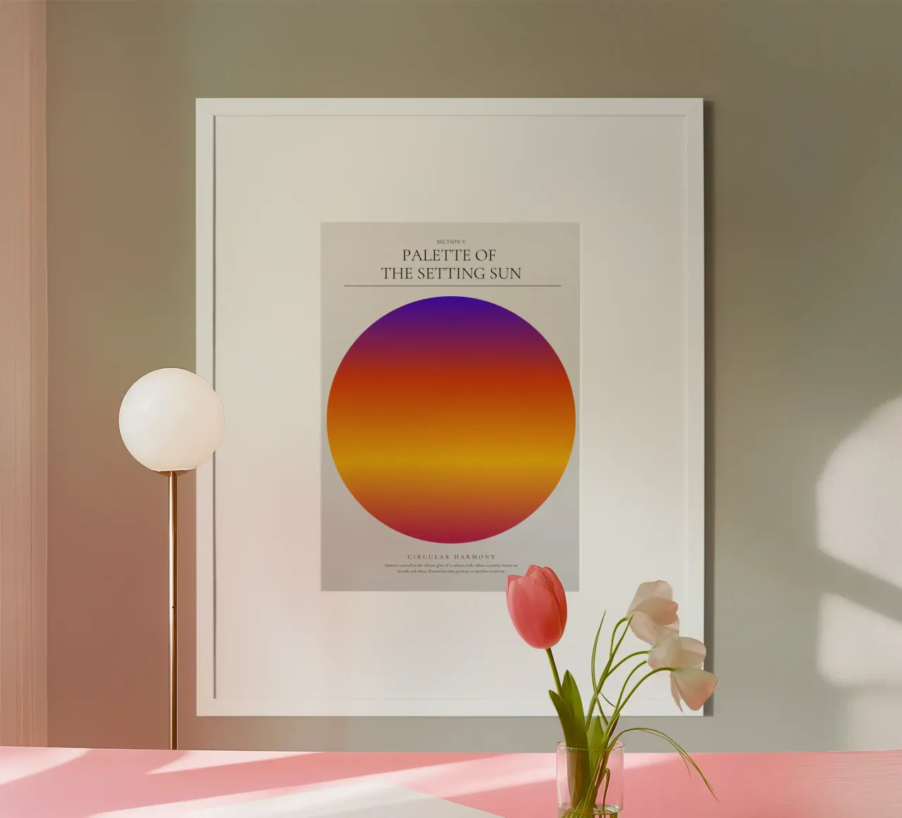 Splendore celeste poster con telaio in plastica da RS LAB STUDIO