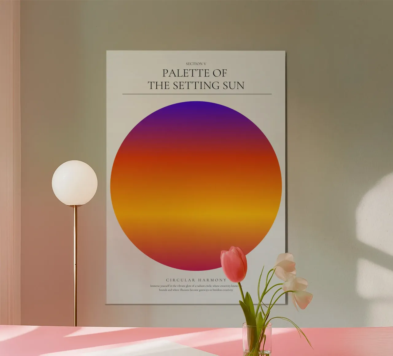 Splendore celeste poster con telaio in plastica da RS LAB STUDIO