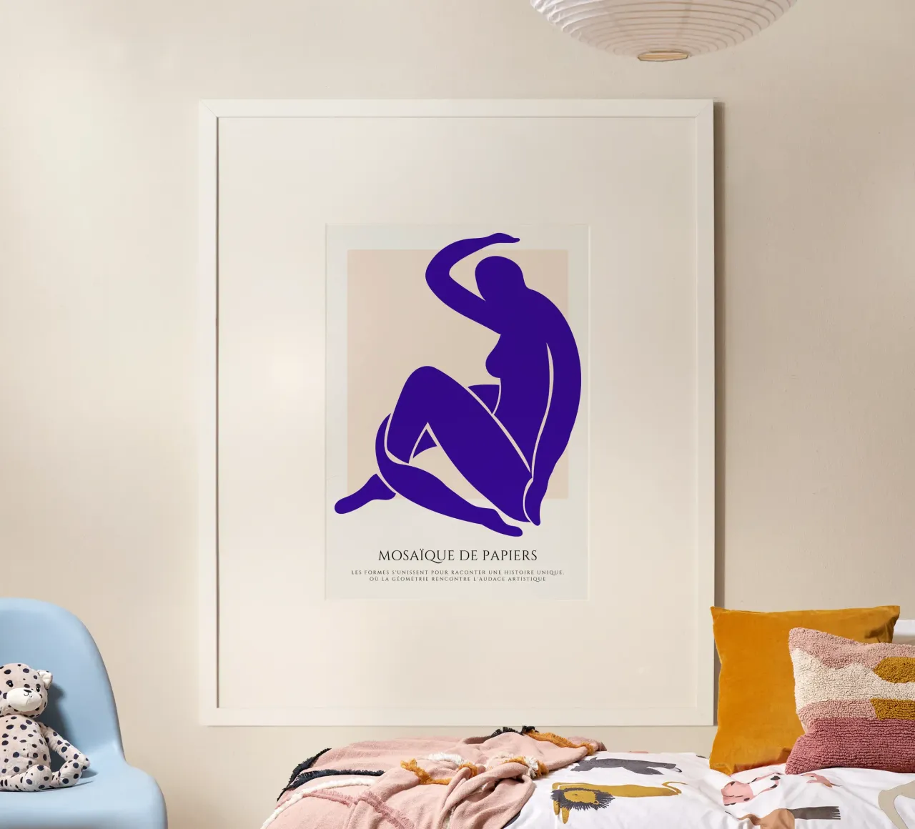 Una donna di carattere poster con telaio in alluminio da RS LAB STUDIO
