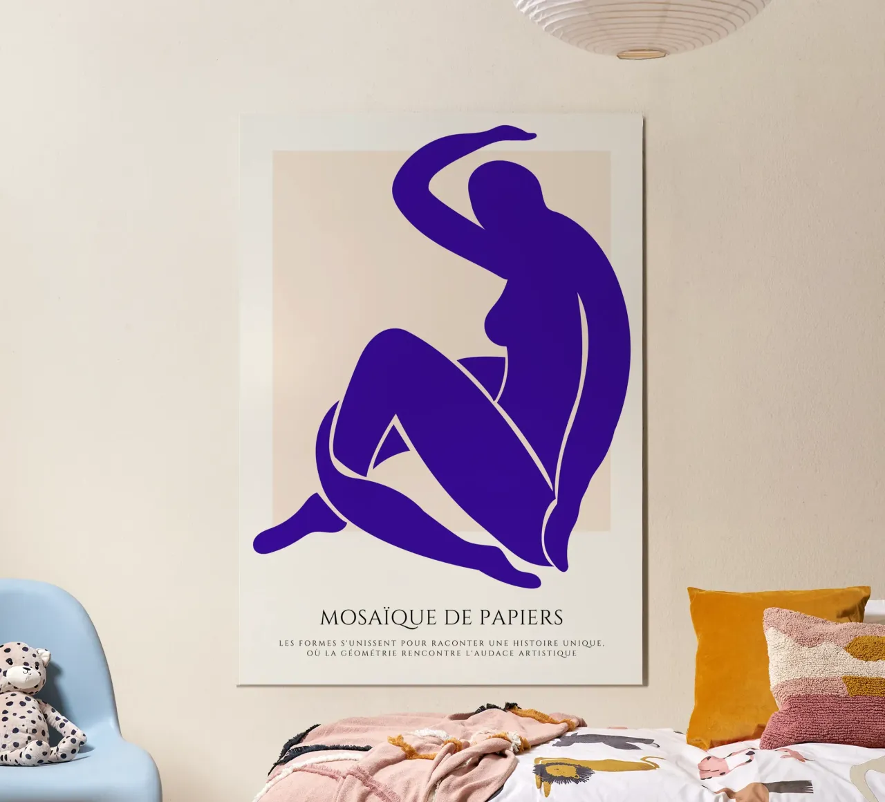 Una donna di carattere poster con telaio in alluminio da RS LAB STUDIO