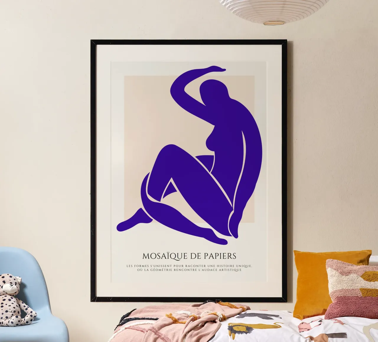 Una donna di carattere poster con telaio in alluminio da RS LAB STUDIO