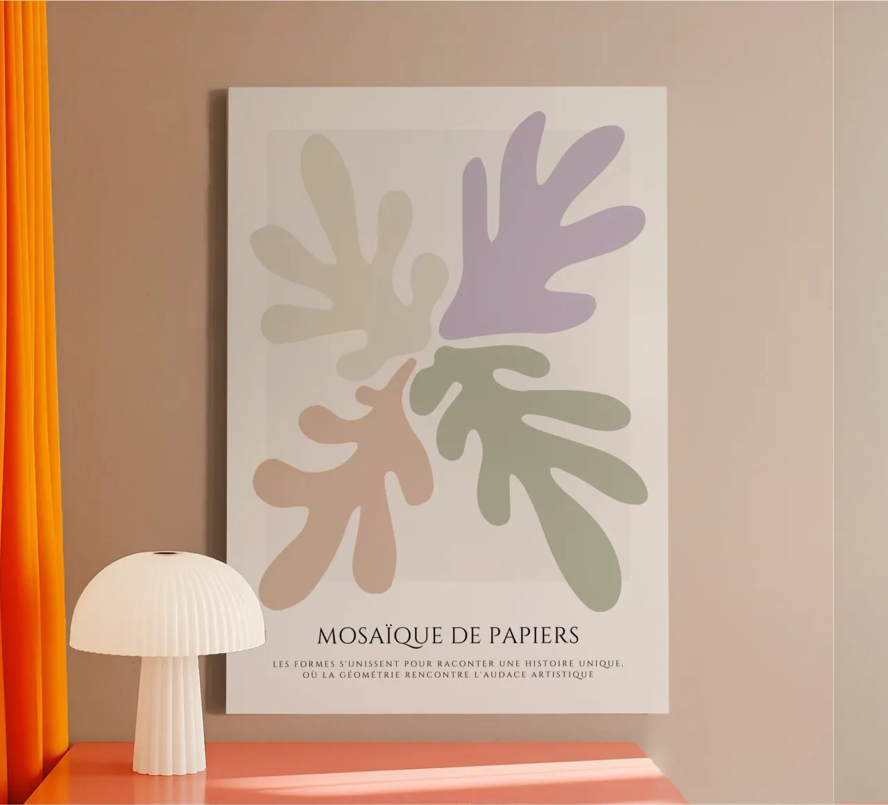 Abstract musings canvas with Floater frame by RS LAB STUDIO