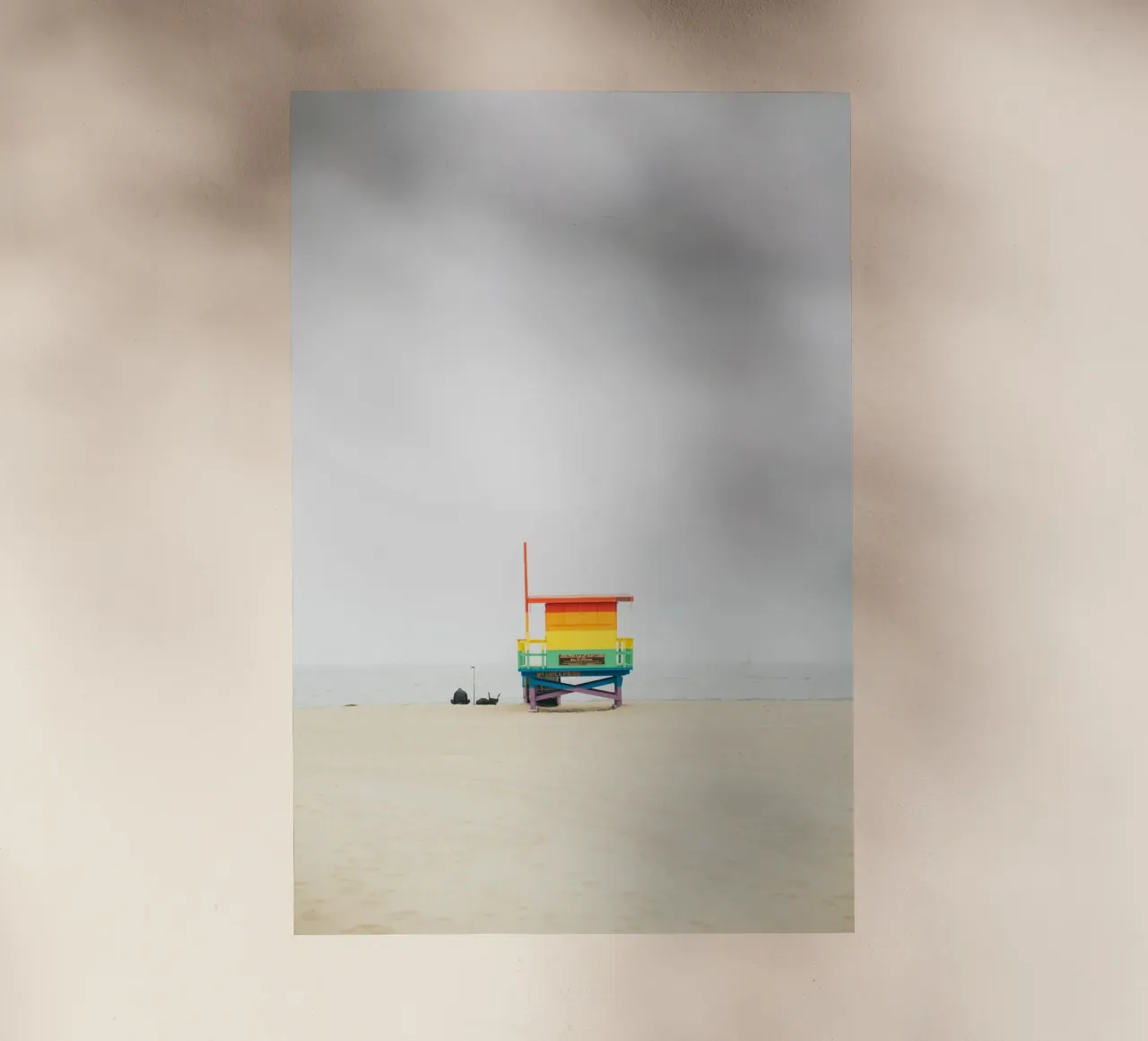 Rainbow Lifeguard Tower pellicola backlit da patiphotography