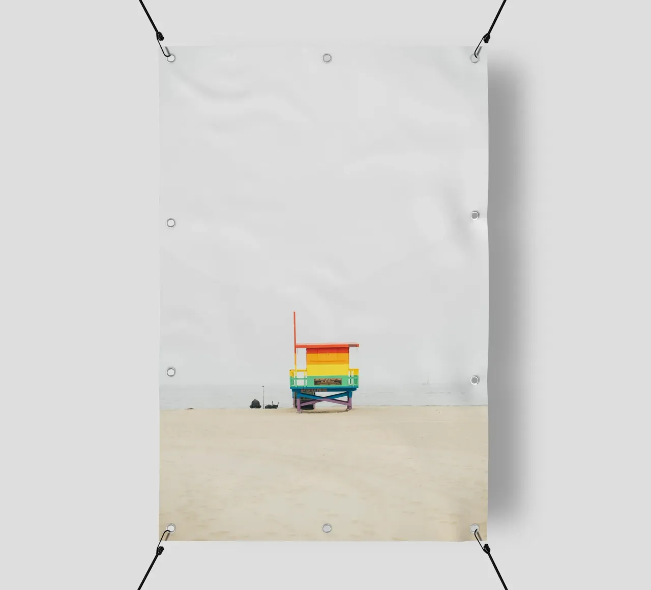Rainbow Lifeguard Tower telo in pvc da patiphotography