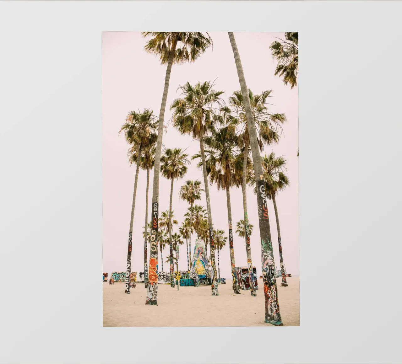 Venice Beach Palm Trees telo in pvc da patiphotography