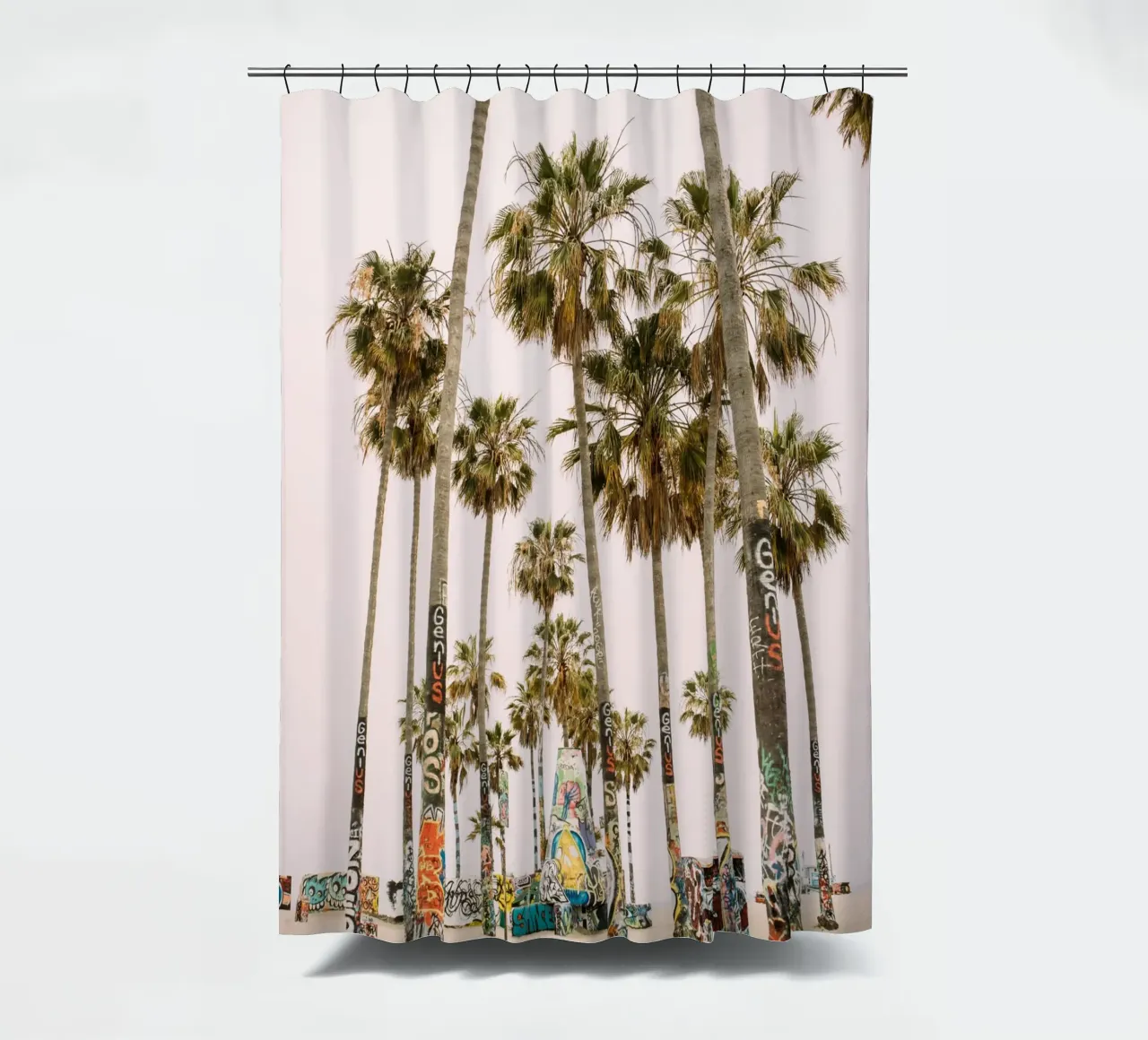 Venice Beach Palm Trees Duschvorhang von patiphotography
