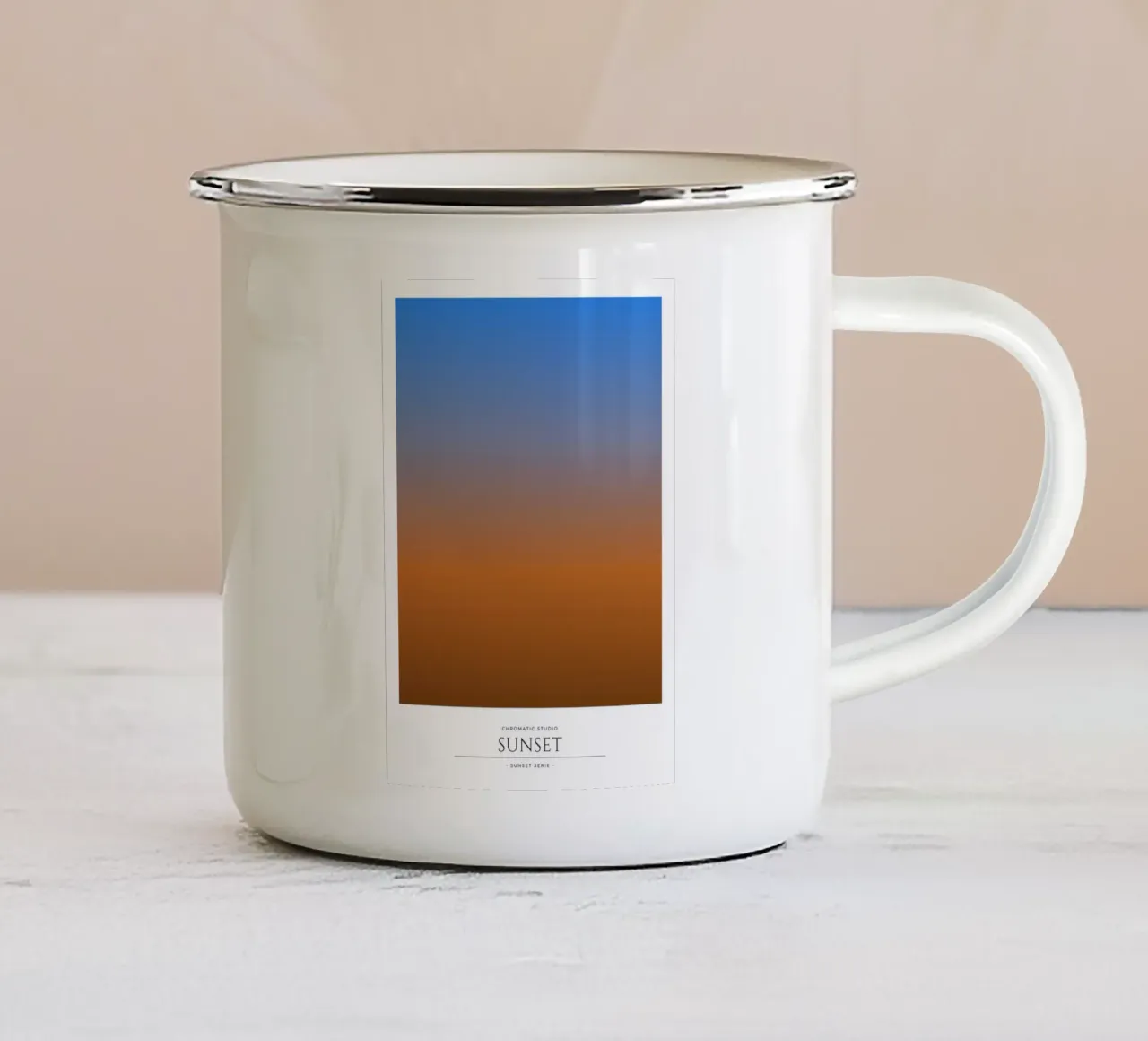 Sunset tazza in smalto da RS LAB STUDIO