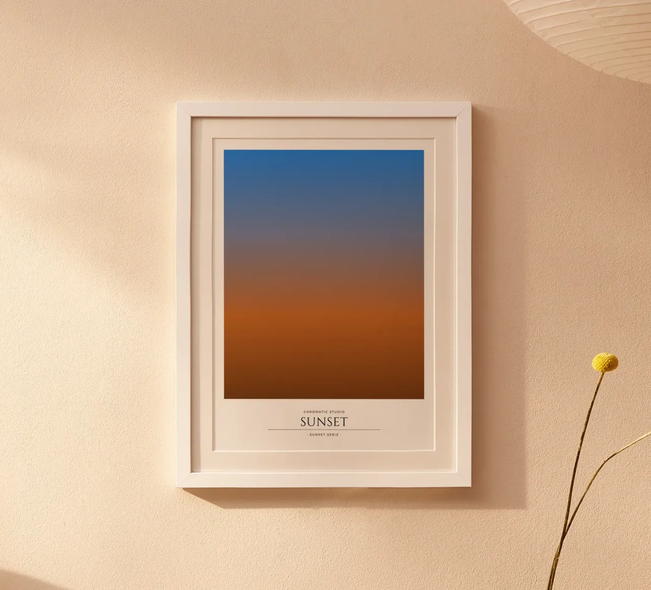 Sunset poster con telaio in alluminio da RS LAB STUDIO