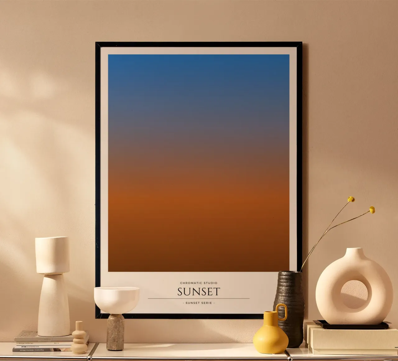 Sunset poster con telaio in alluminio da RS LAB STUDIO