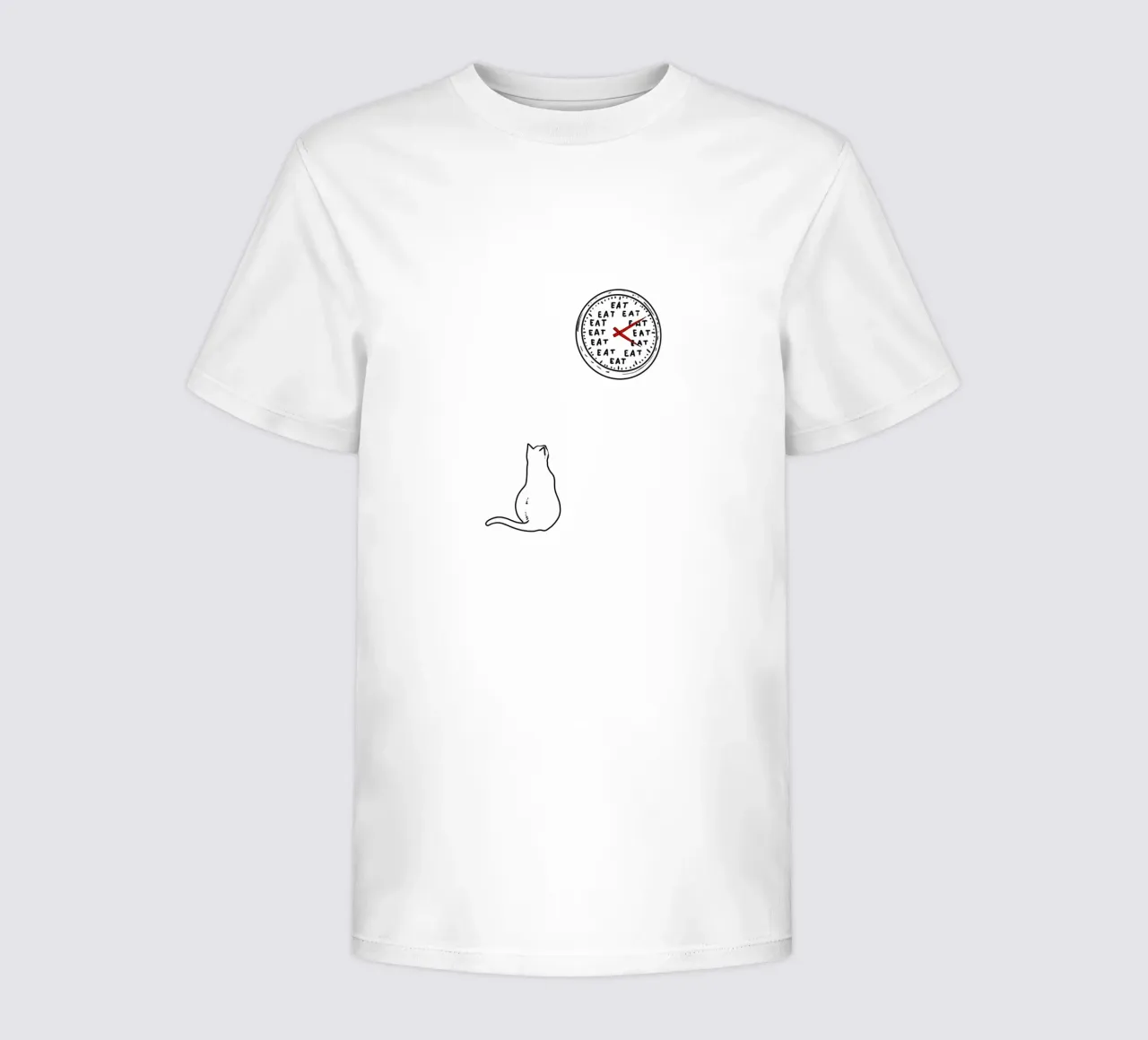 Meal Time: A Cat's Routine t-shirt bambini da edsonramosart