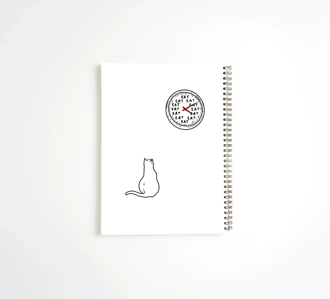 Meal Time: A Cat's Routine diario ad anelli da edsonramosart
