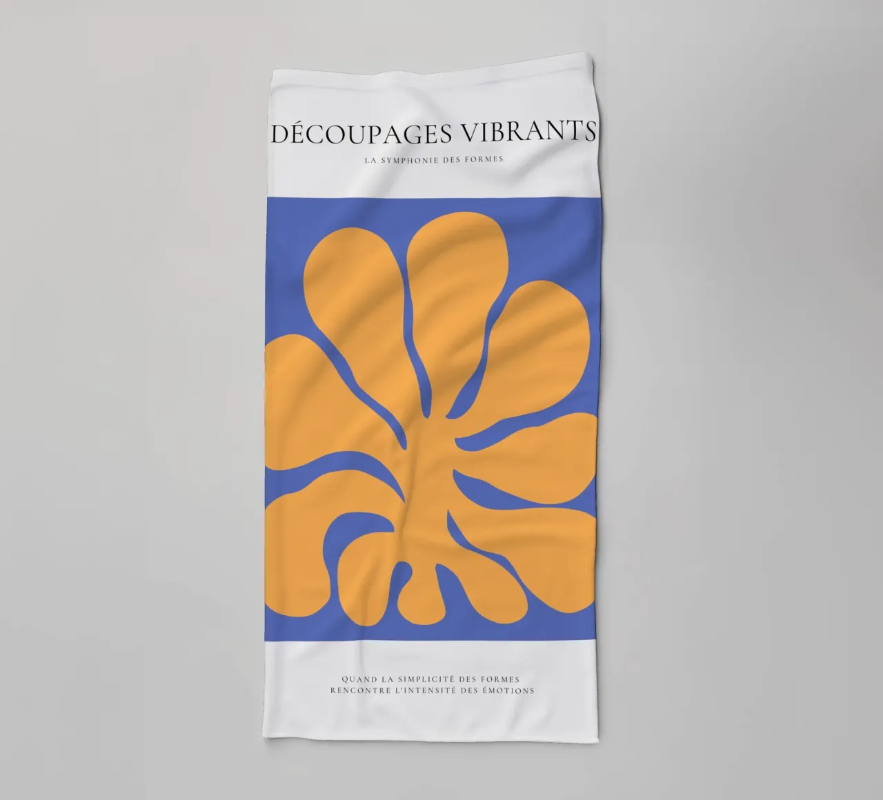 Floral swirl towel by RS LAB STUDIO