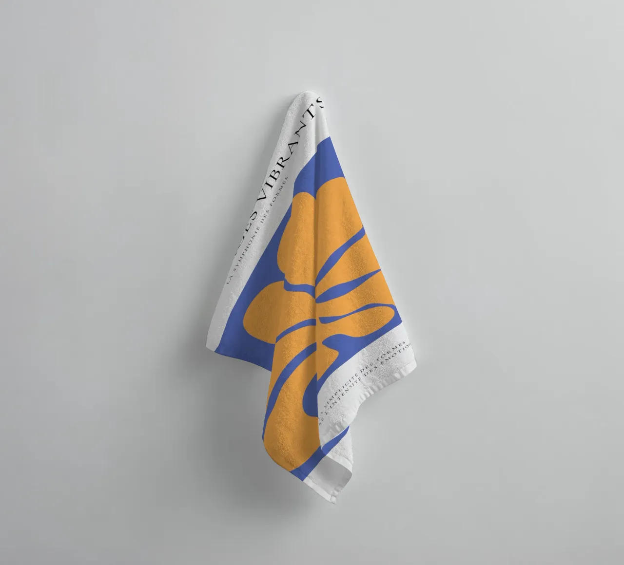 Floral swirl towel by RS LAB STUDIO