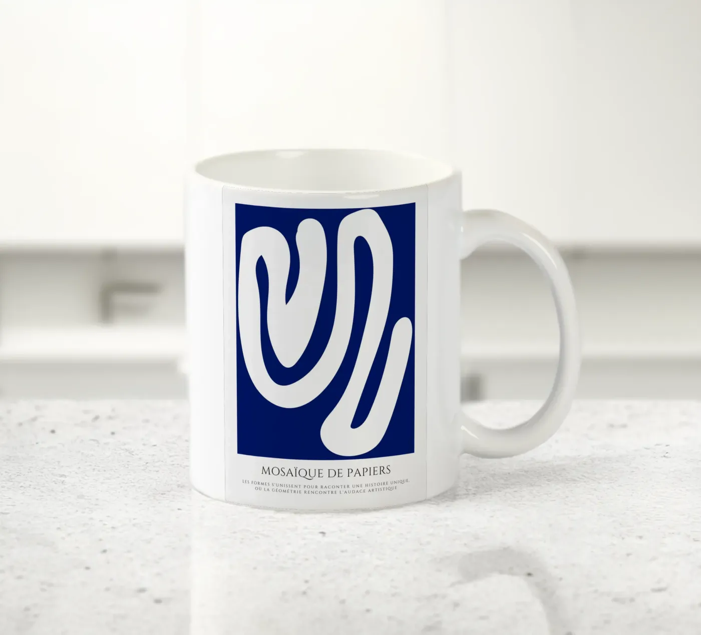 Undulating fusions ceramic mug by RS LAB STUDIO