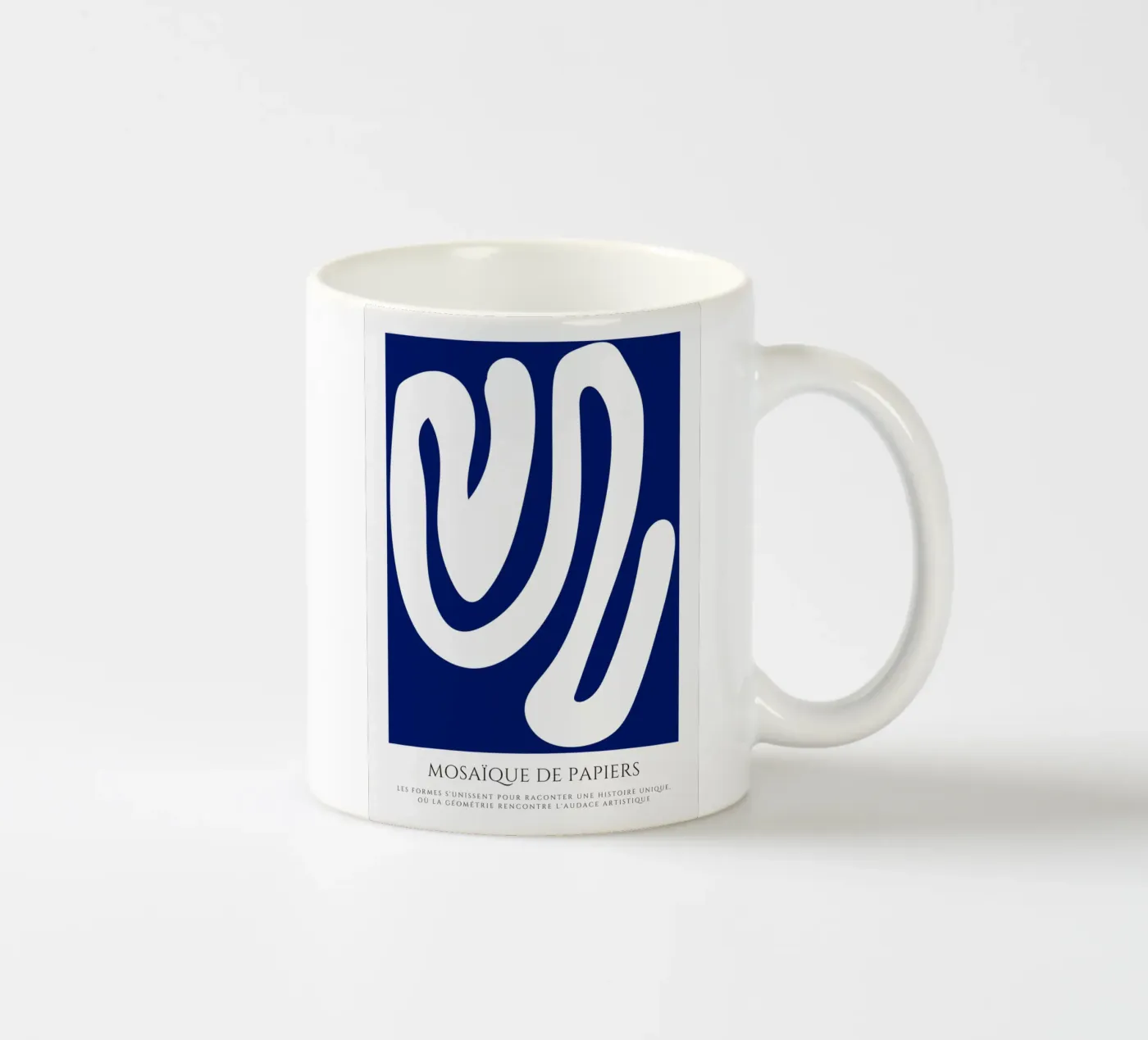 Undulating fusions ceramic mug by RS LAB STUDIO