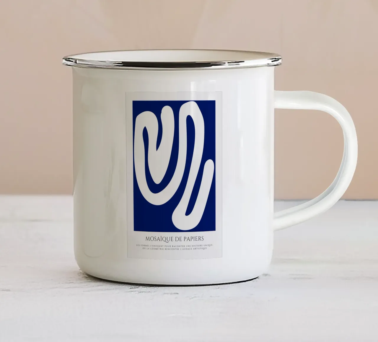 Fusioni ondulate tazza in smalto da RS LAB STUDIO
