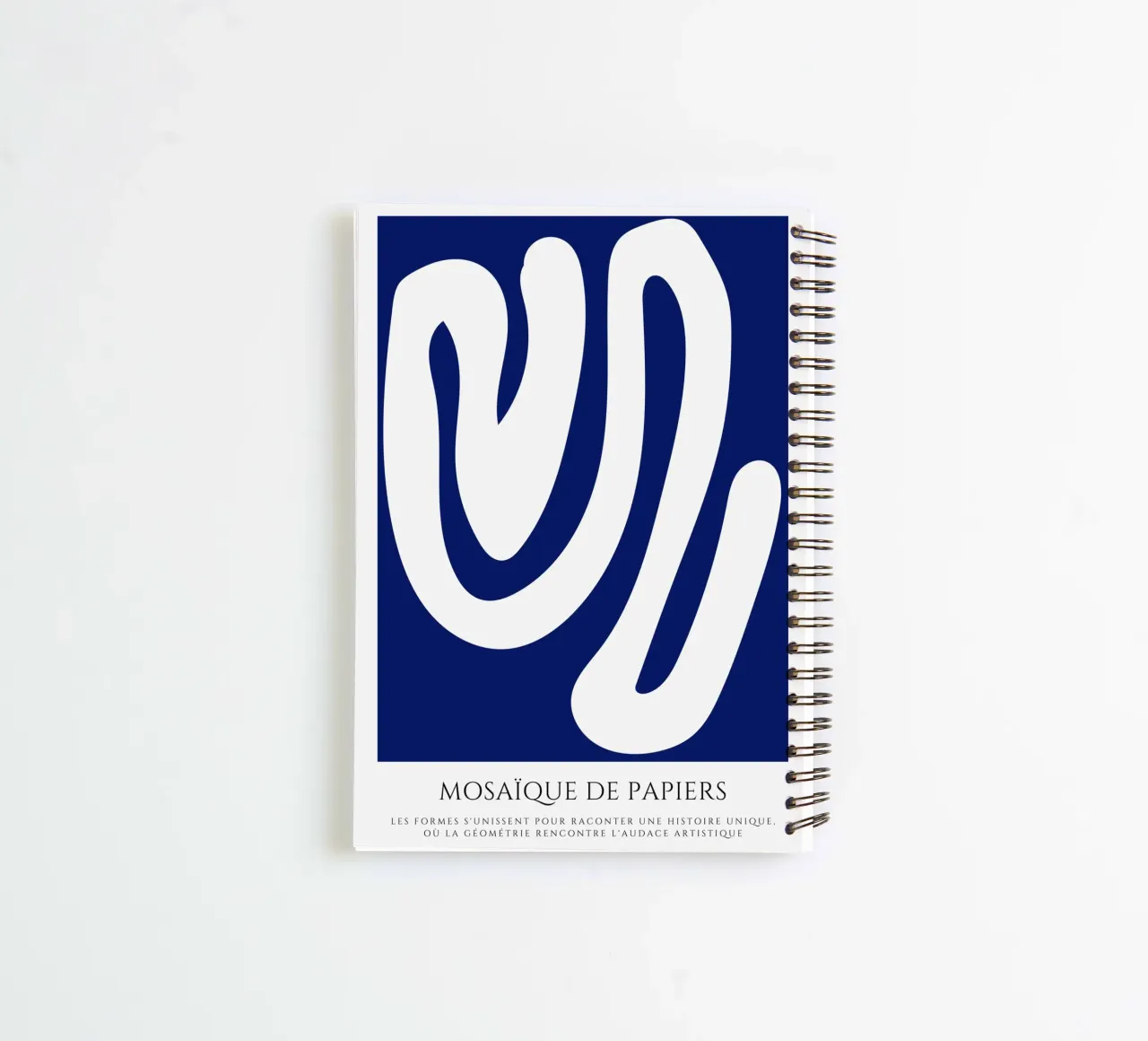 Undulating fusions spiral notebook by RS LAB STUDIO