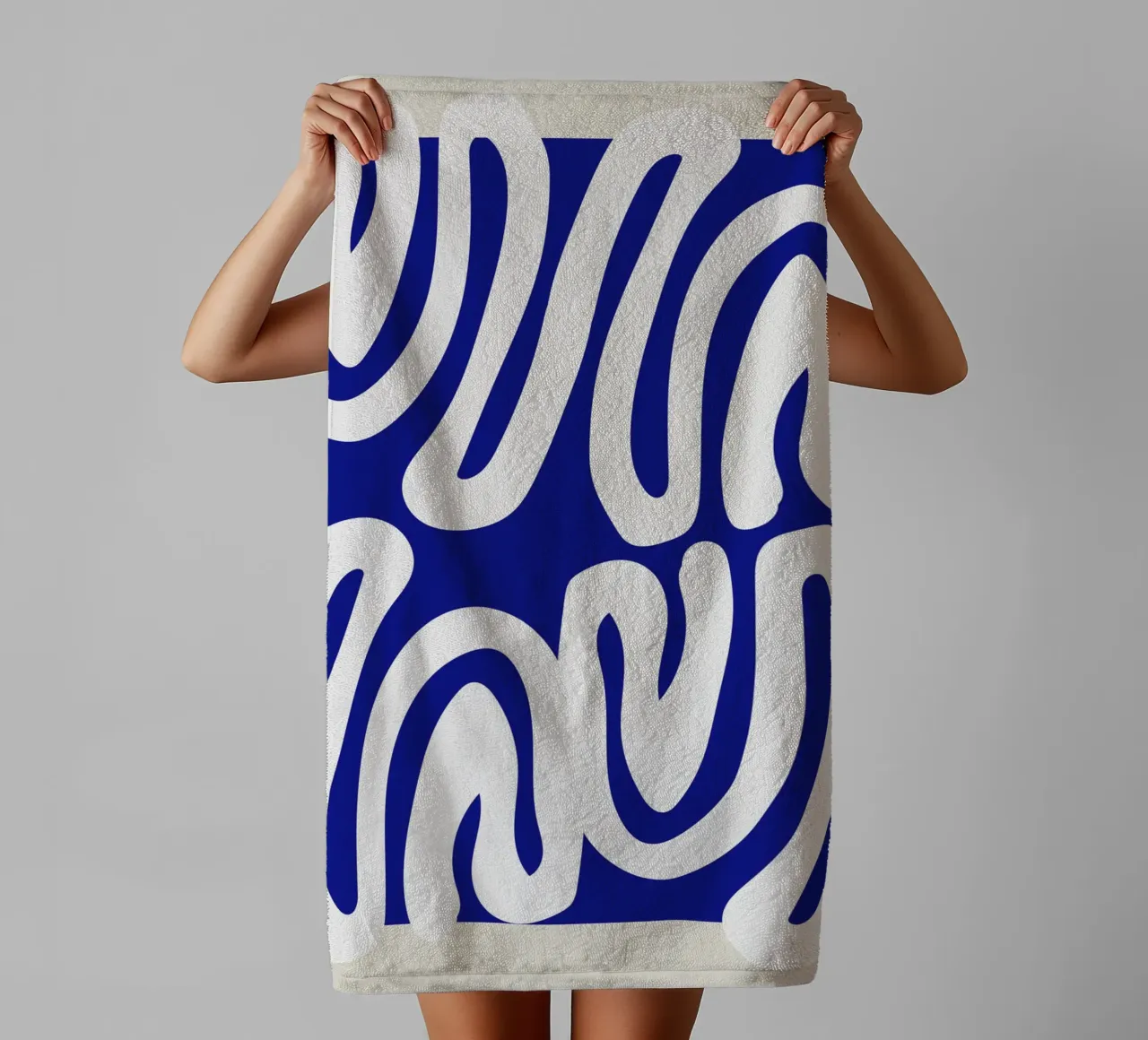 Contours in motion towel by RS LAB STUDIO