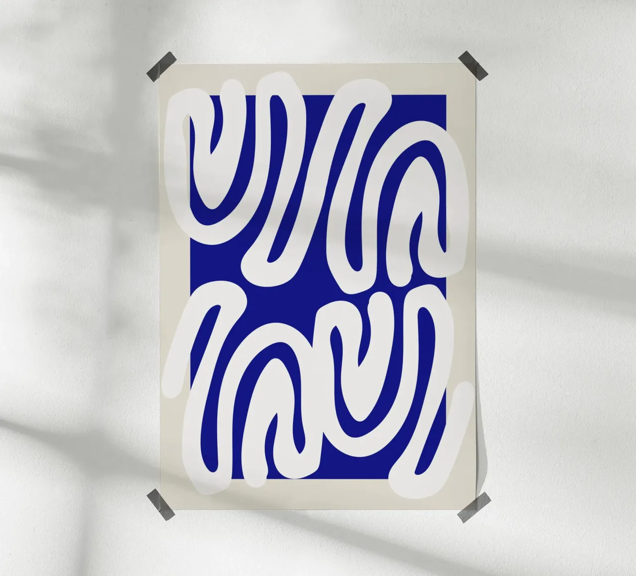 Contorni in movimento poster con telaio in legno da RS LAB STUDIO