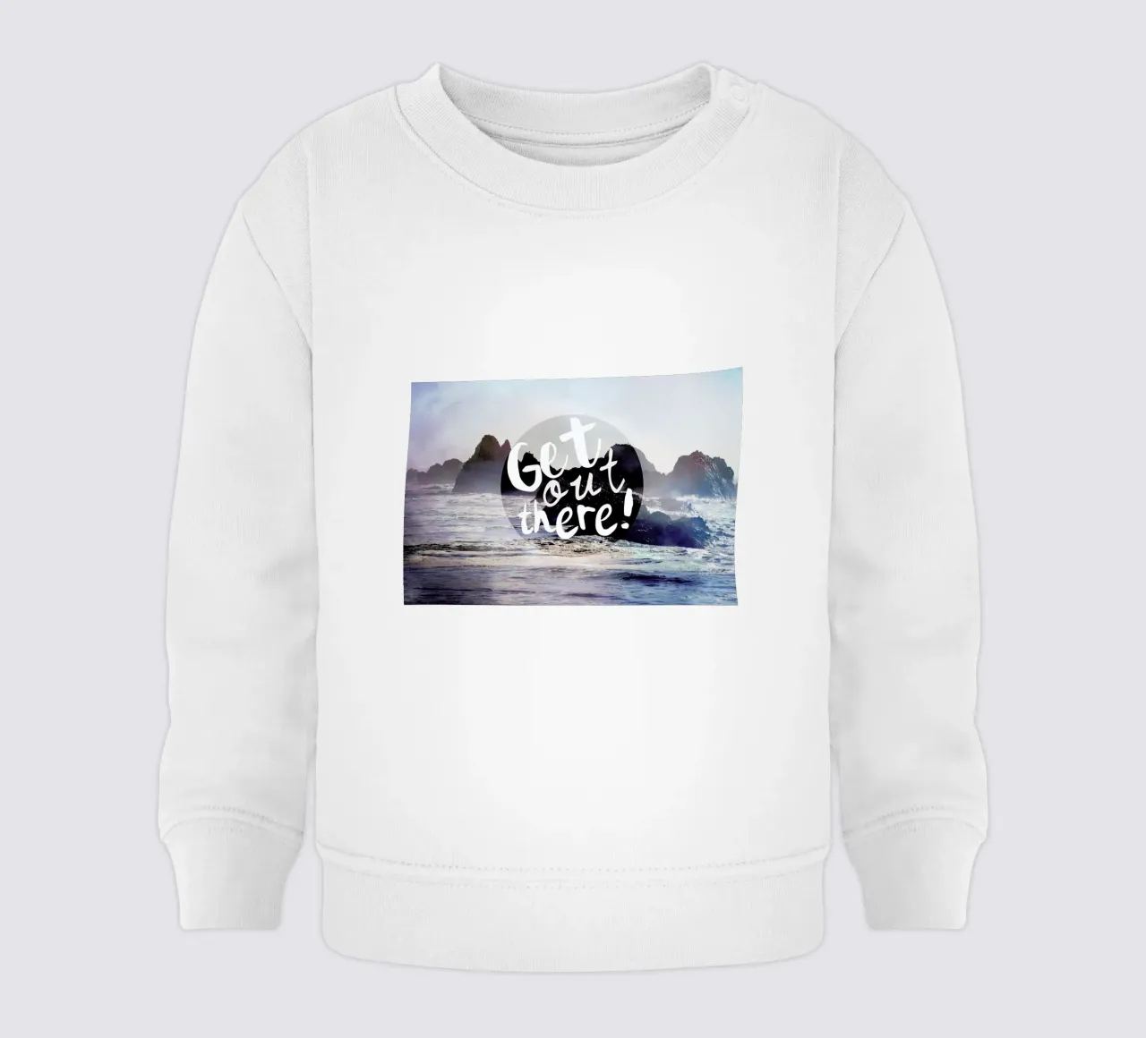 Get Out There felpa neonato da Robin Delean