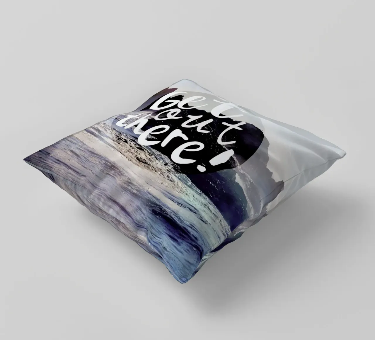 Get Out There cuscino da Robin Delean