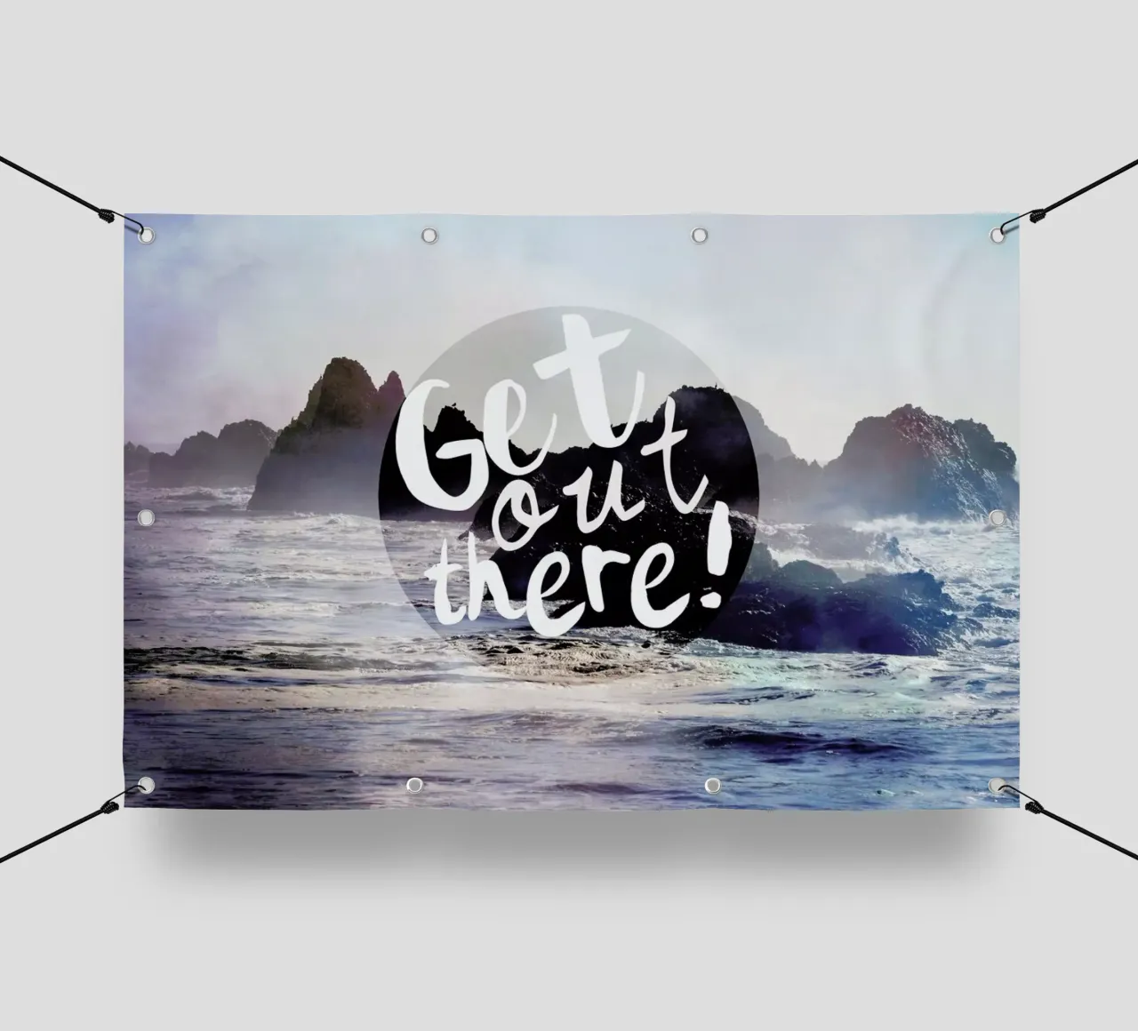 Get Out There telo in pvc da Robin Delean