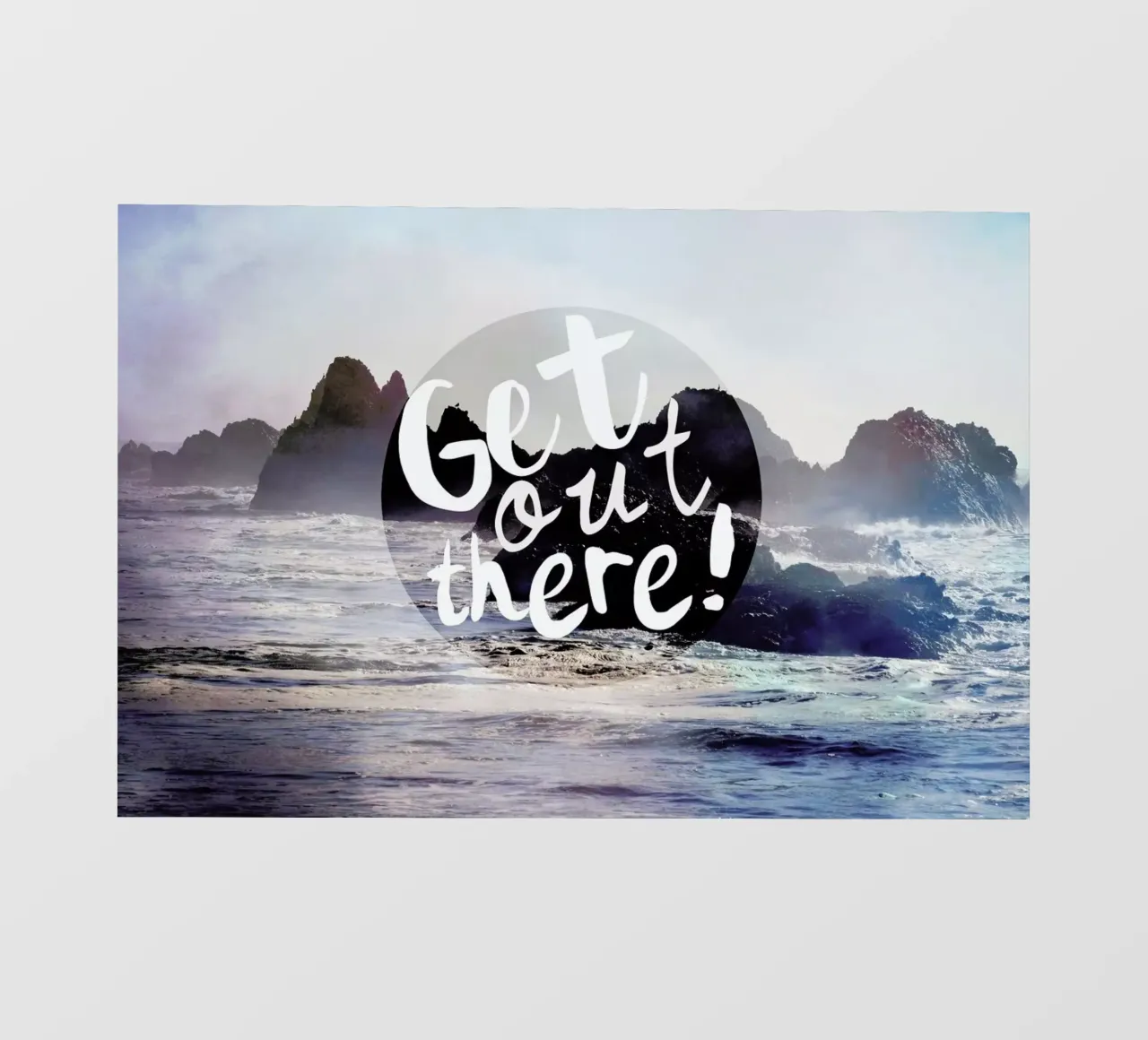 Get Out There telo in pvc da Robin Delean