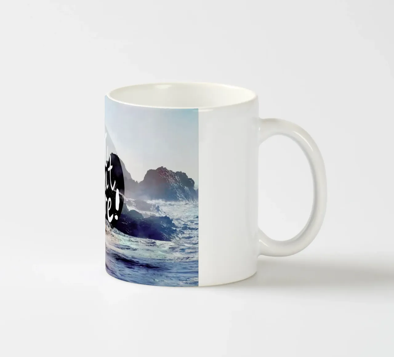 Get Out There tazza in ceramica da Robin Delean