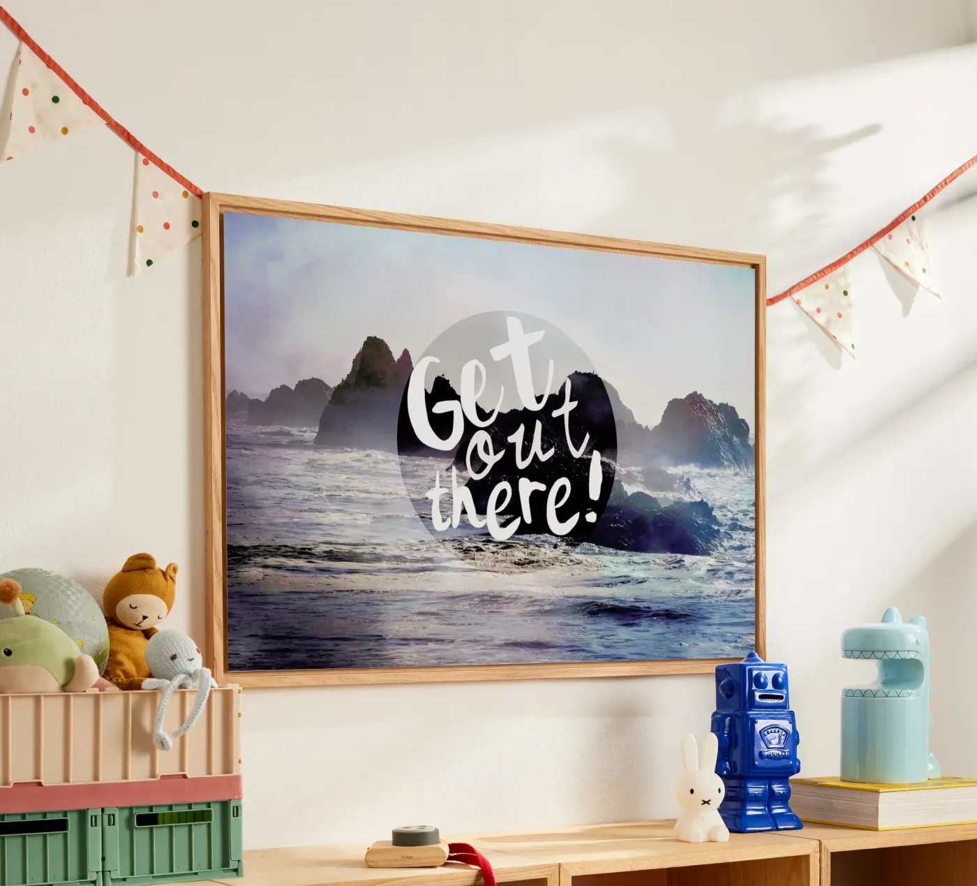 Get Out There Acryl-Glas von Robin Delean