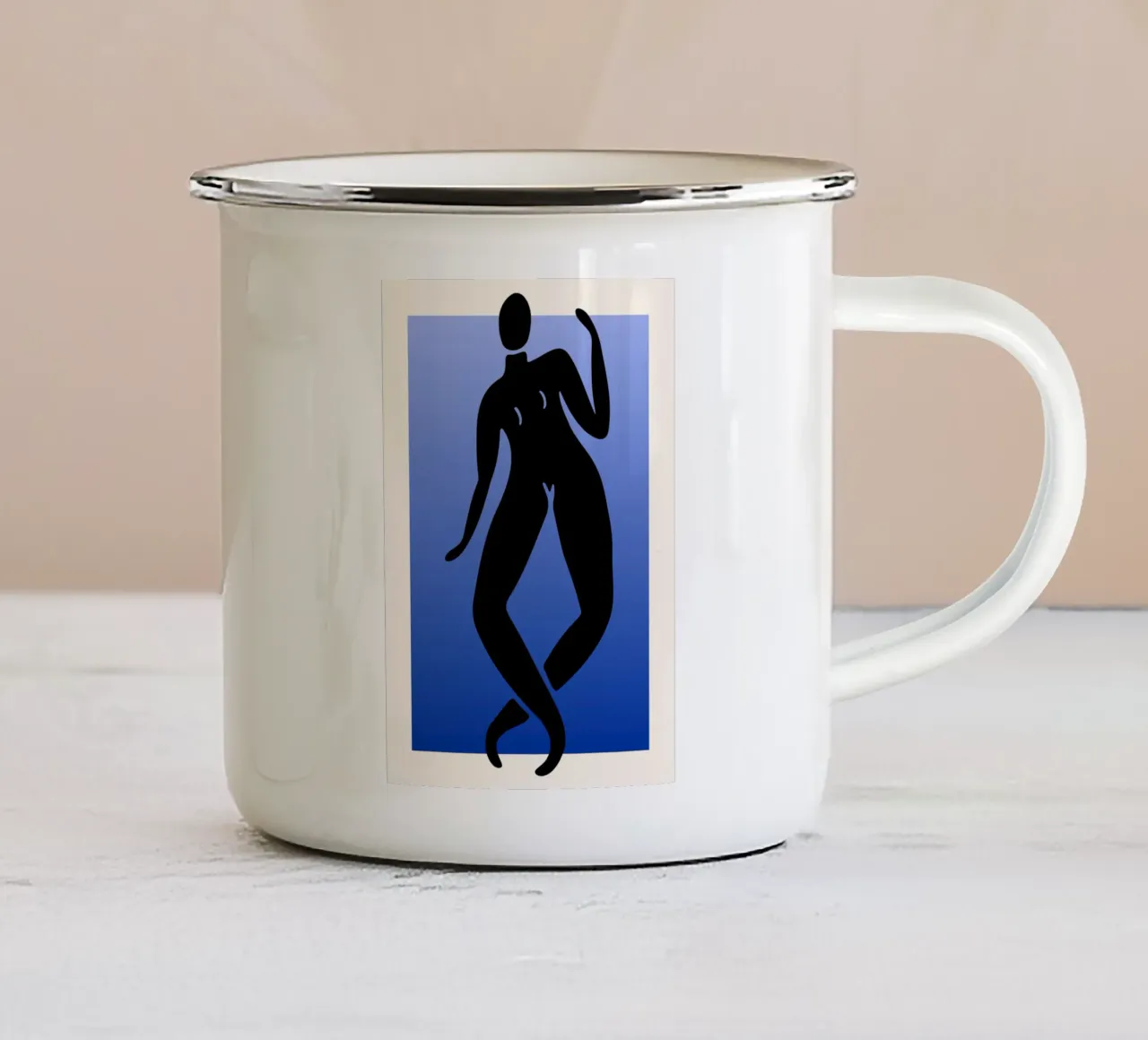 Femminilità astratta tazza in smalto da RS LAB STUDIO