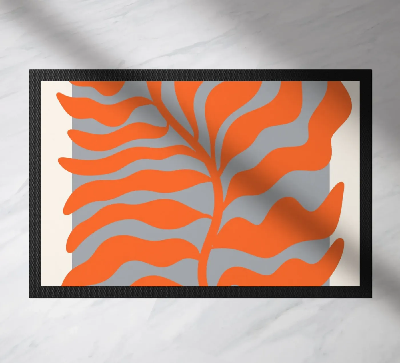 Flowery lines doormat by RS LAB STUDIO