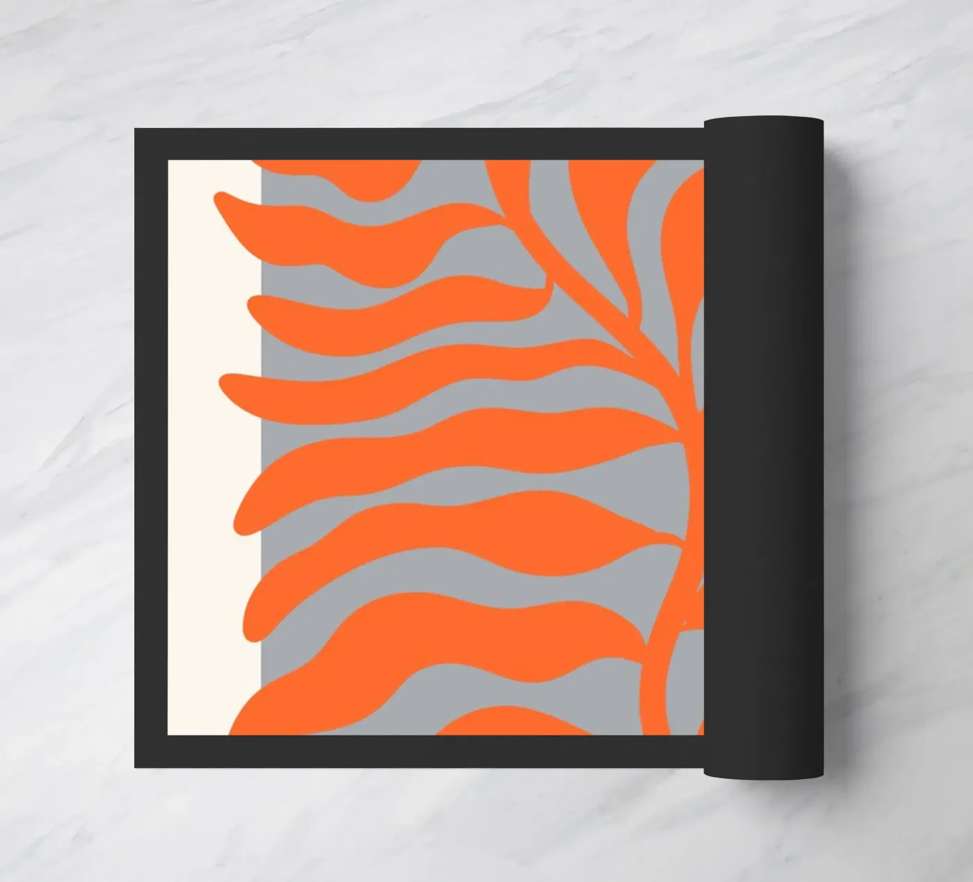 Flowery lines doormat by RS LAB STUDIO