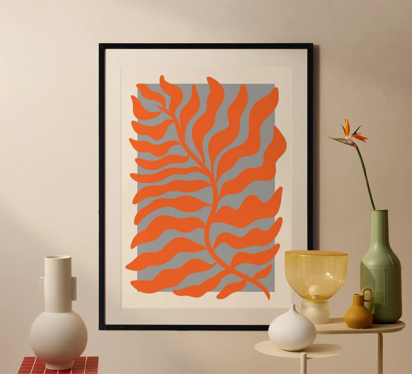 Flowery lines poster by RS LAB STUDIO