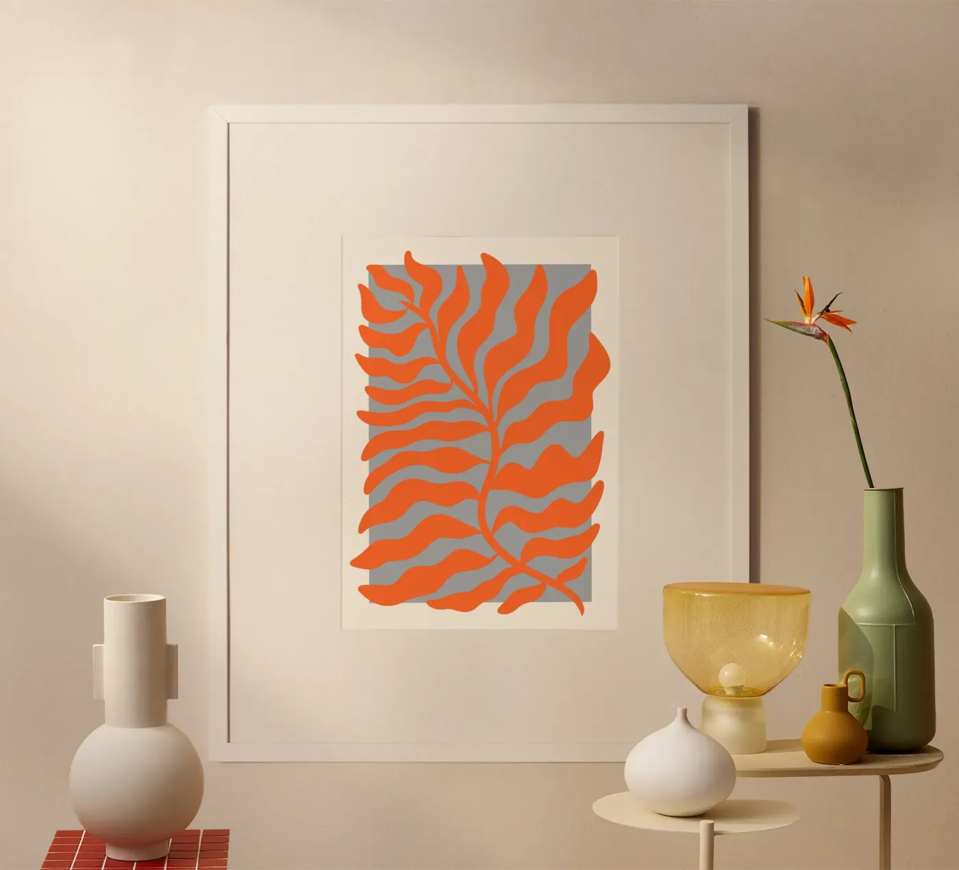 Flowery lines poster by RS LAB STUDIO