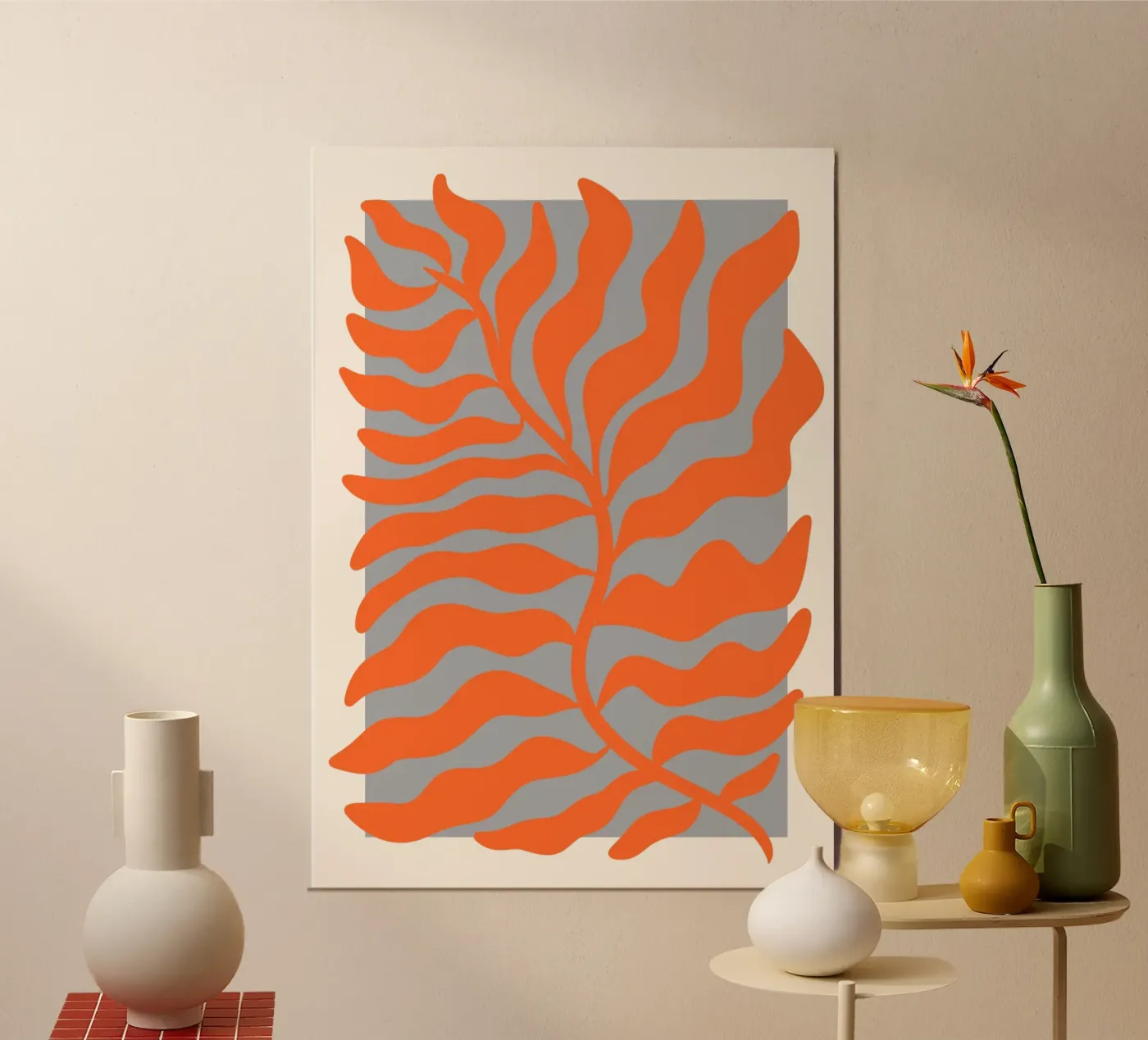 Flowery lines poster by RS LAB STUDIO